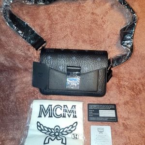 MCM Millie Visetos Small Crossbody